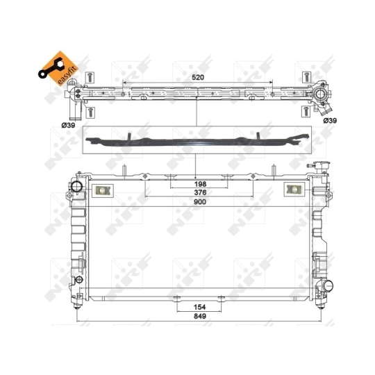 58264 - Radiaator, mootorijahutus 