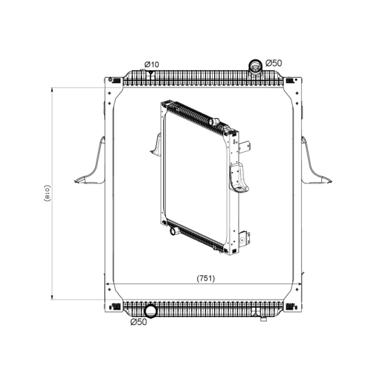 589563 - Radiator, engine cooling 