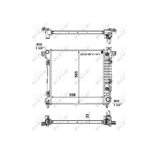 56023 - Radiator, engine cooling 