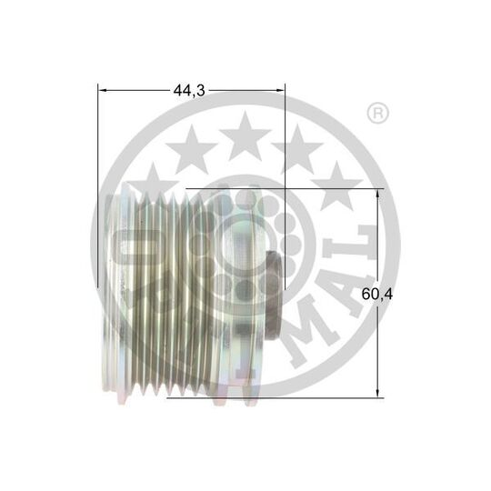 F5-1195 - Alternator Freewheel Clutch 