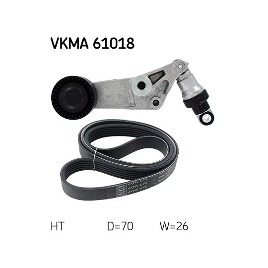 VKMA 61018 - Flerspårsremssats 