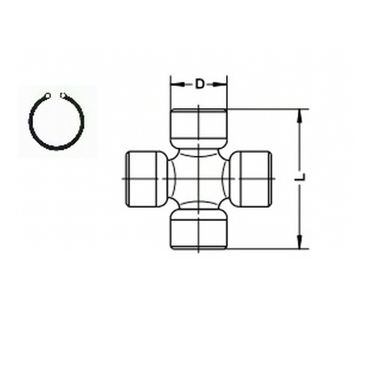 U089 - Propeller shaft spider 