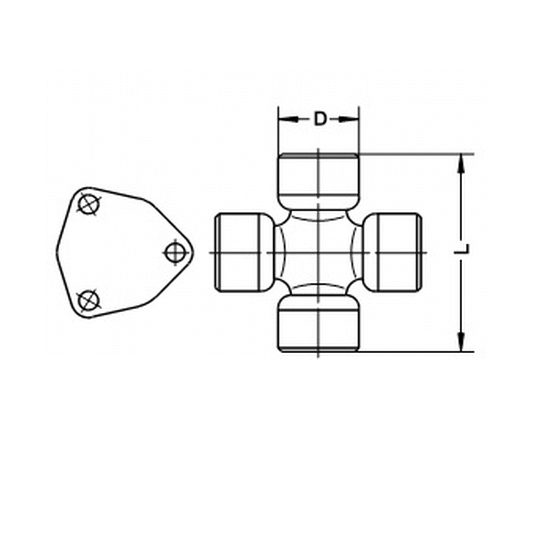 U381 - Propeller shaft spider 