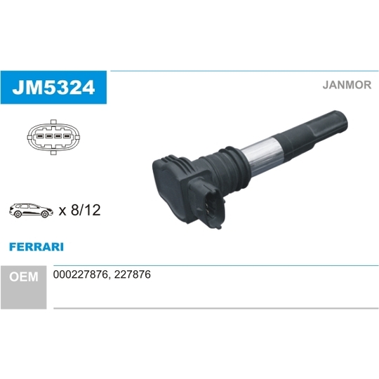 JM5324 - Ignition coil 