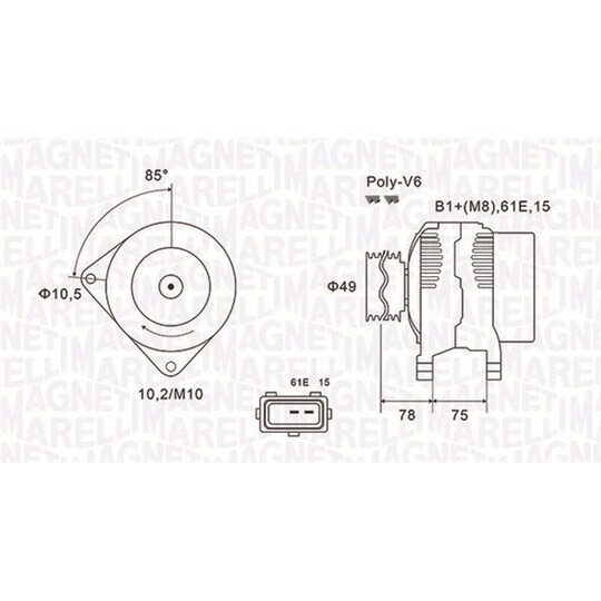 063731591010 - Alternator 