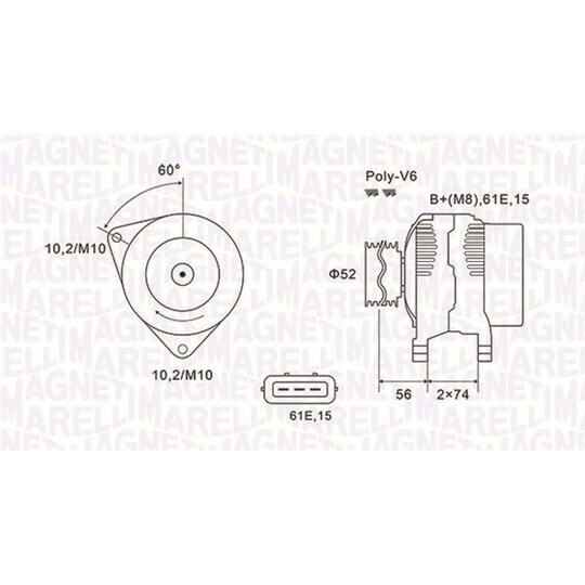 063731580010 - Alternator 