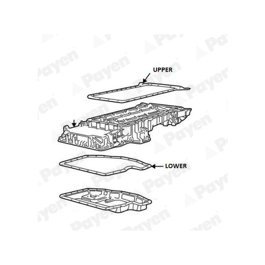 JH5116 - Gasket, wet sump 