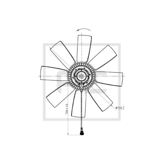 140.192-00A - Fan Wheel, engine cooling 
