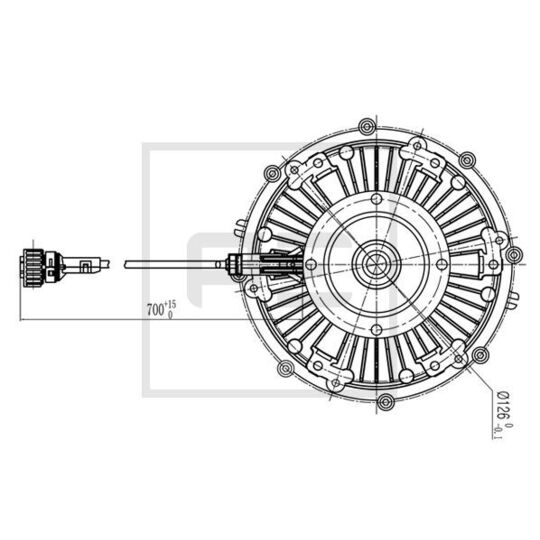 250.151-00A - Clutch, radiator fan 