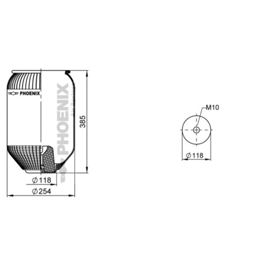 1 D 23 C-1 - Pneumatic suspension bellows 