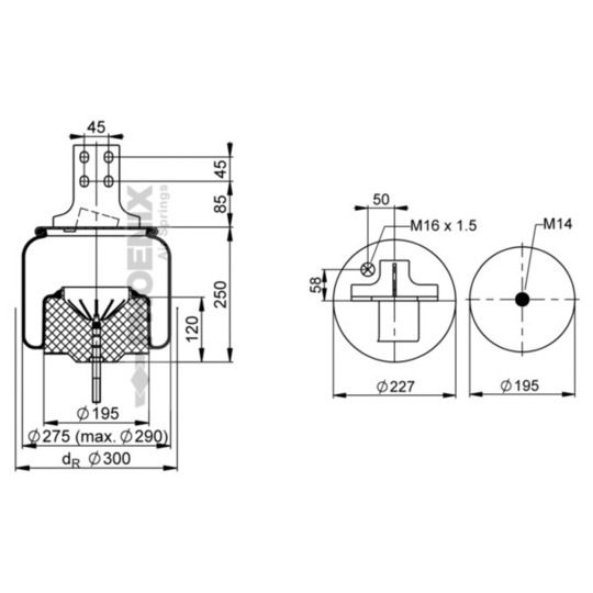 1 DF 20 G-4 - Bellow, air suspension 