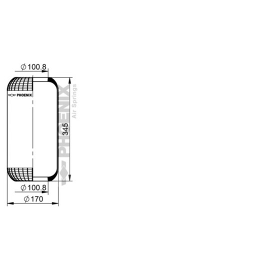 1 E 14 - Pneumatic suspension bellows 