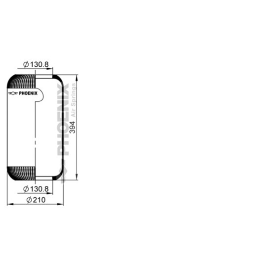 1 E 21 - Bellow, air suspension 