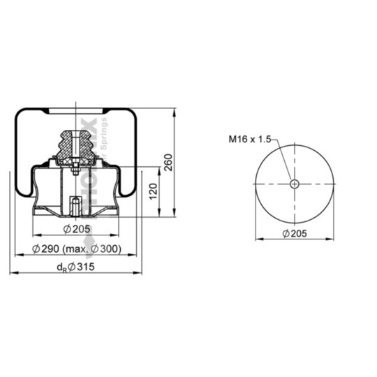 1 F 20 C-1 - Bellow, air suspension 