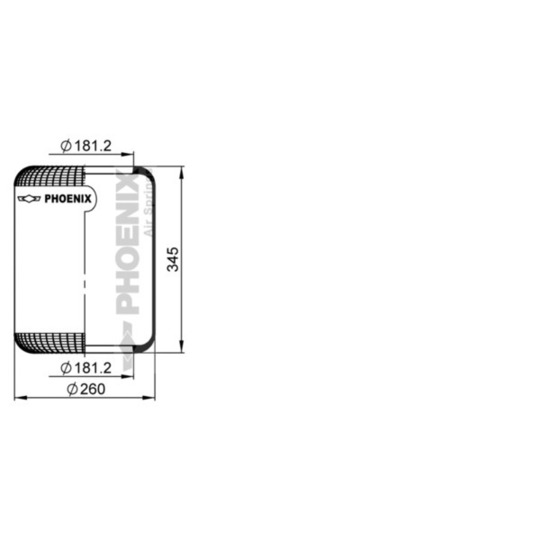 1 E 26 - Pneumatic suspension bellows 