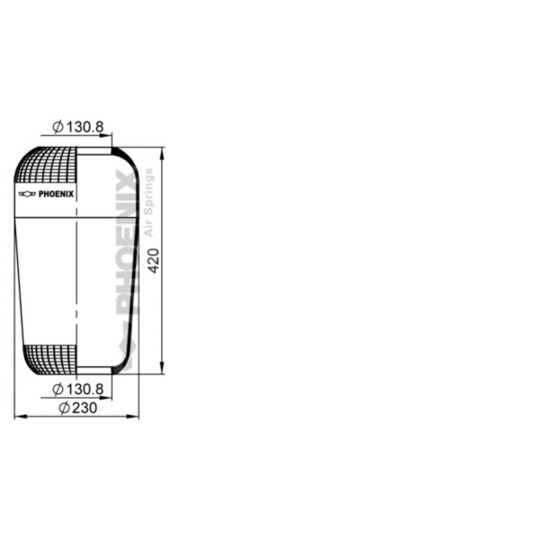 1 F 20 A - Pneumatic suspension bellows 