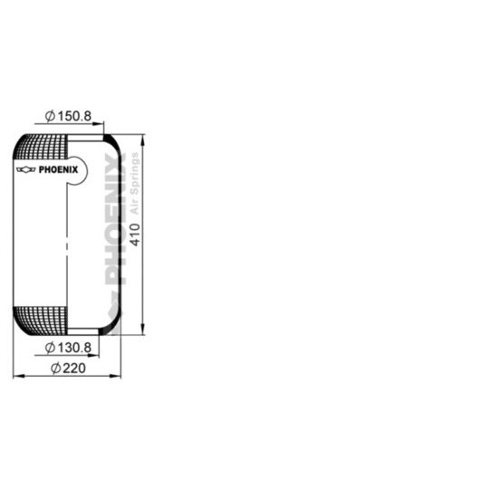 2 G 20 A - Pneumatic suspension bellows 