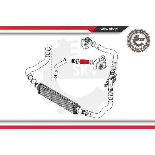 24SKV034 - Charger Air Hose 