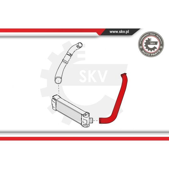 24SKV905 - Charger Air Hose 