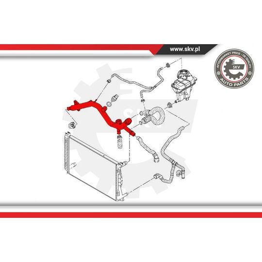 43SKV601 - Coolant Tube 