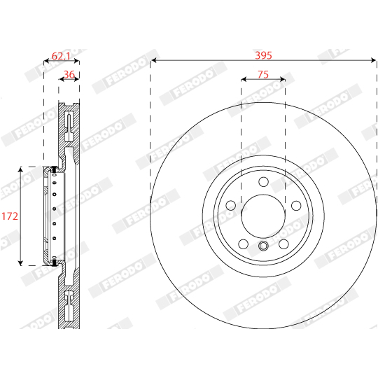 DDF2041RVC-1 - Brake Disc 