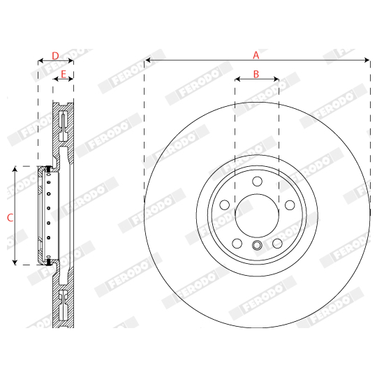 DDF2041RVC-1 - Brake Disc 