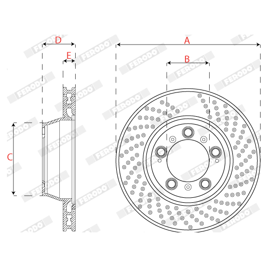 DDF2131LC-1 - Bromsskiva 