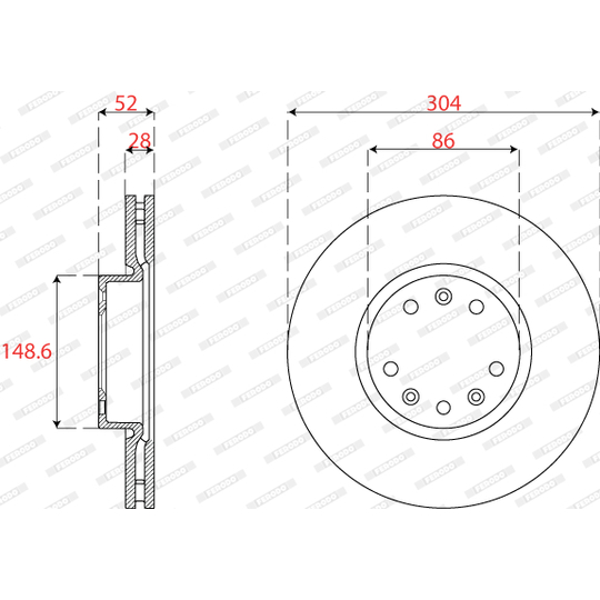 DDF2782C - Brake Disc 