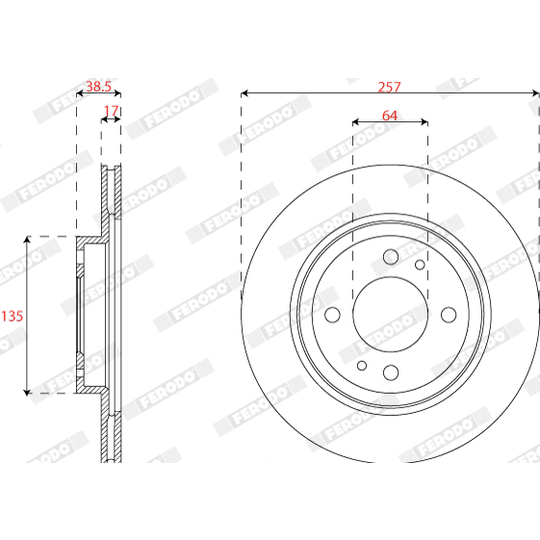 DDF2815C - Brake Disc 