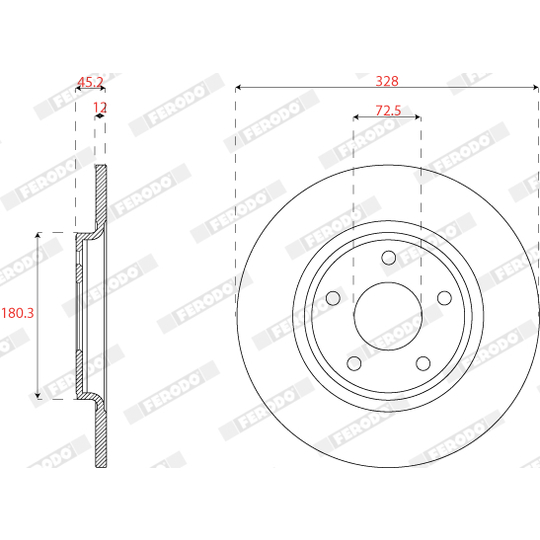 DDF2818C - Brake Disc 