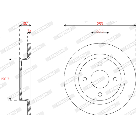 DDF2822C - Brake Disc 