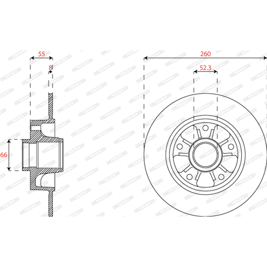 DDF2824C-1 - Brake Disc 