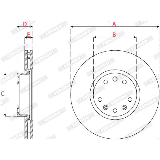 DDF2782C - Brake Disc 