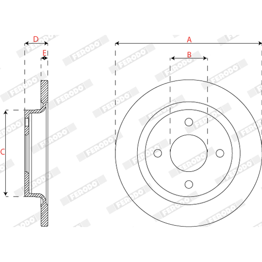 DDF2822C - Brake Disc 