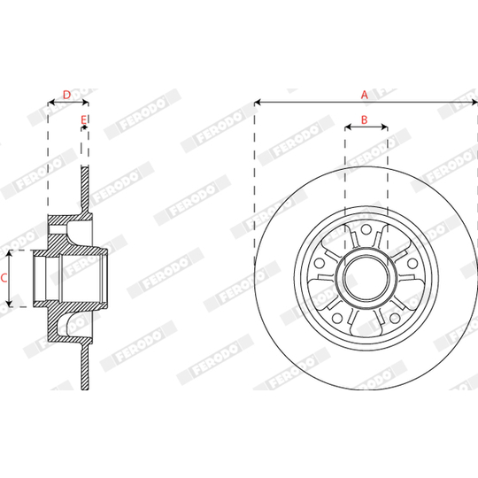 DDF2824C-1 - Brake Disc 