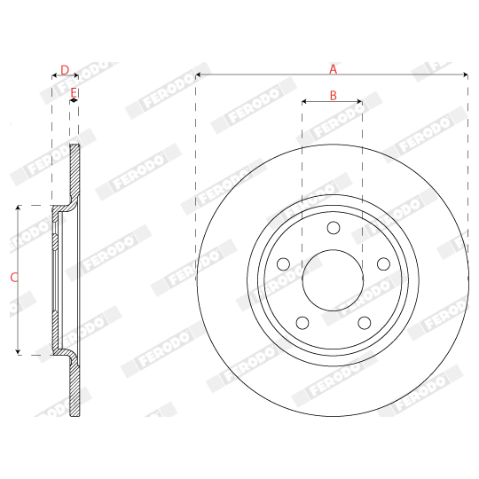 DDF2818C - Brake Disc 