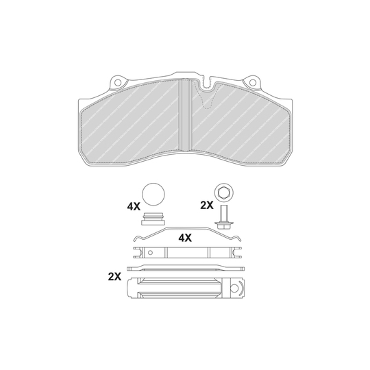 FCV1367B - Brake Pad Set, disc brake 