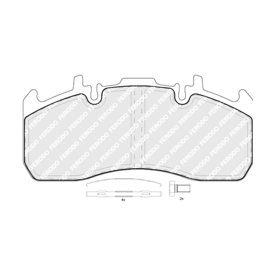 FCV4377B - Brake Pad Set, disc brake 