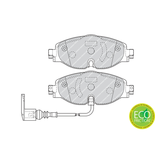 FDB4433 - Brake Pad Set, disc brake 