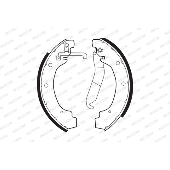 FSB180 - Brake Shoe Set 