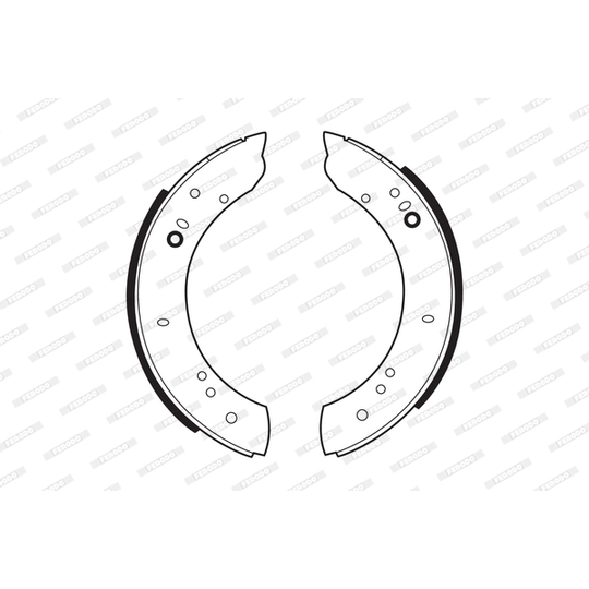 FSB347 - Brake Shoe Set 