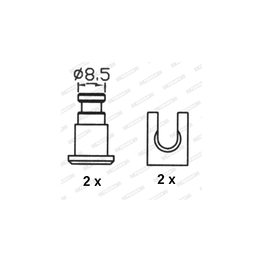 FSB4 - Brake Shoe Set 