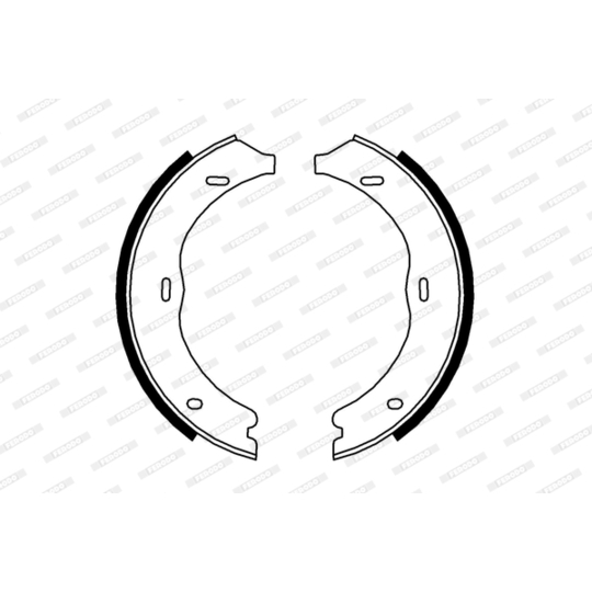 FSB4003 - Brake Shoe Set, parking brake 