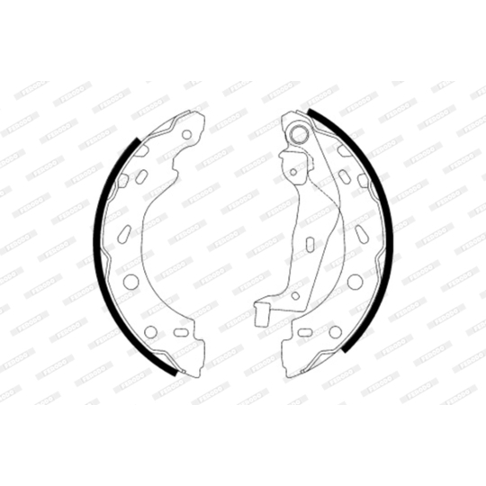 FSB614 - Brake Shoe Set 