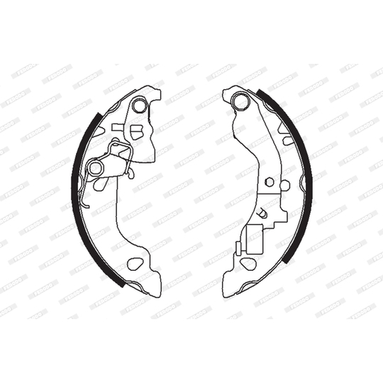 FSB602 - Brake Shoe Set 