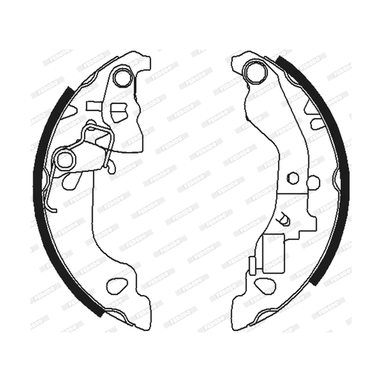 FSB602 - Brake Shoe Set 