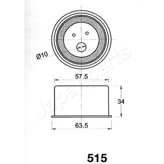 BE-515 - Tensioner, timing belt 