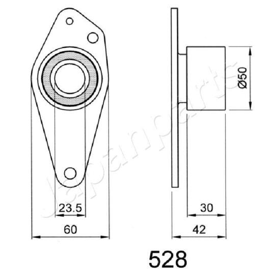 BE-528 - Sträckare, transmissionsrem 