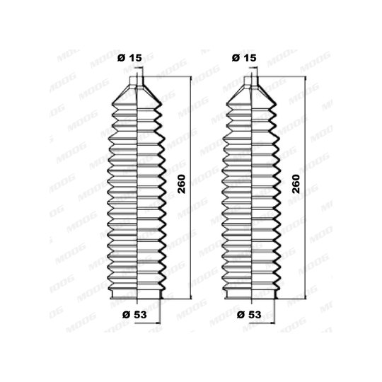 K150118 - Bellow Set, steering 