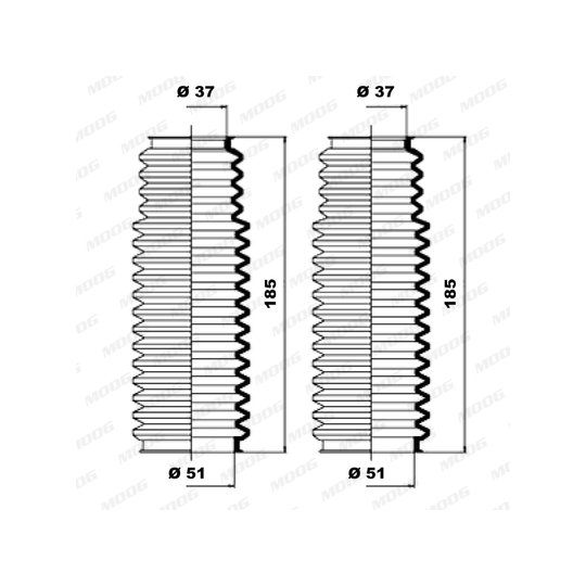 K150092 - Bellow Set, steering 